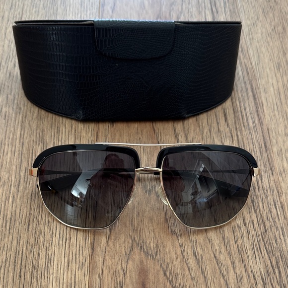 Barton Perreira Men's Polarized Sunglasses in black/gold - Picture 1 of 13
